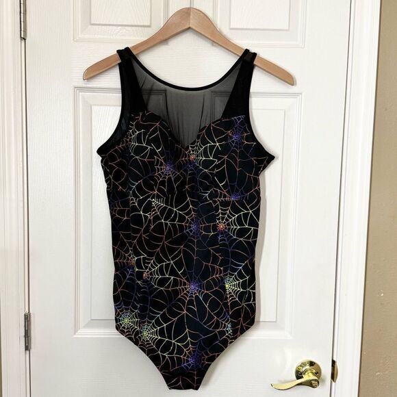 torrid Other - Torrid Rainbow Web Print Mesh High Neck One Piece Swimsuit Size 3X